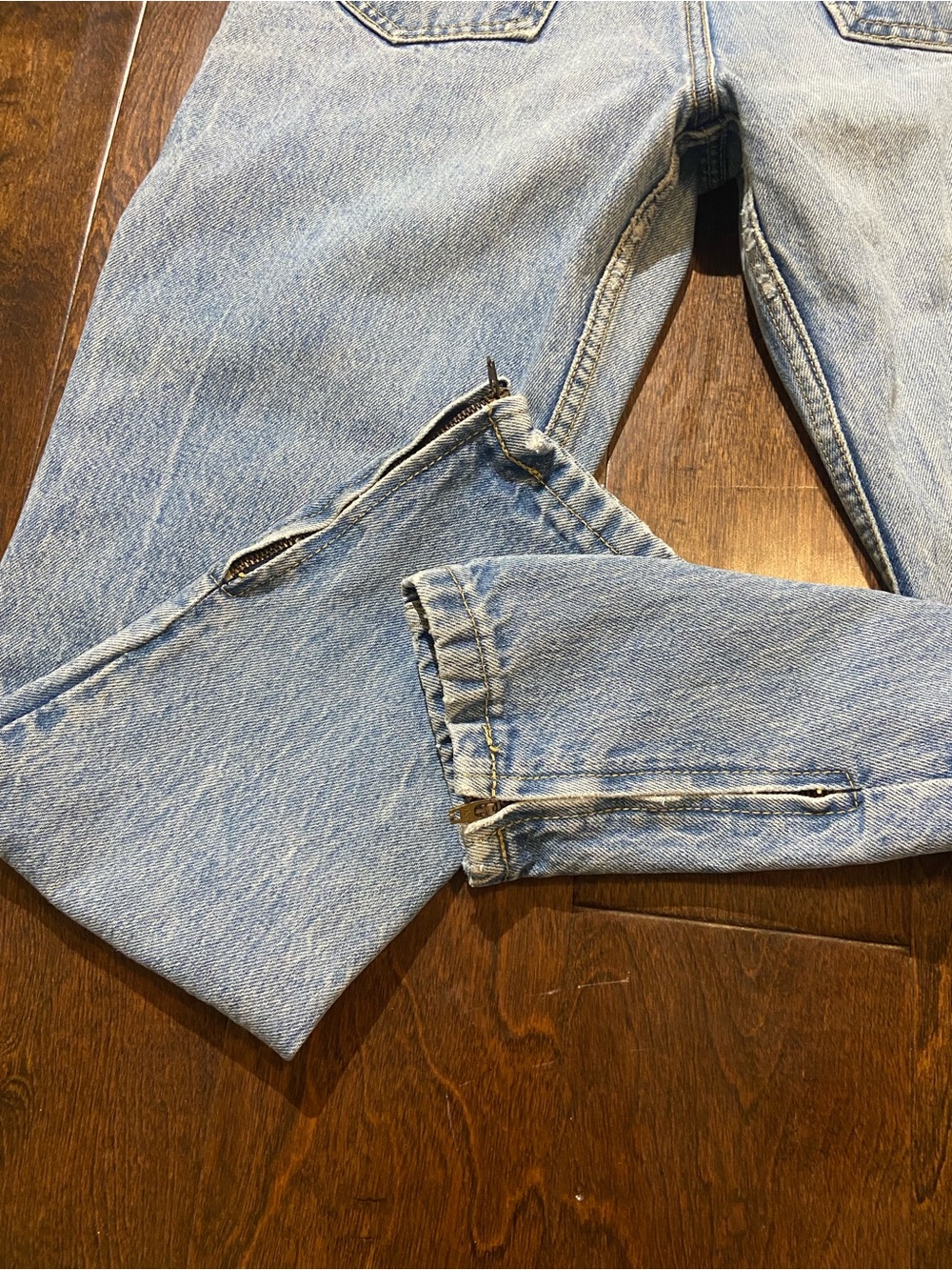 Vintage VTG 90s Guess high waist zip ankle Jeans SZ 24, - Picture 2 of 10